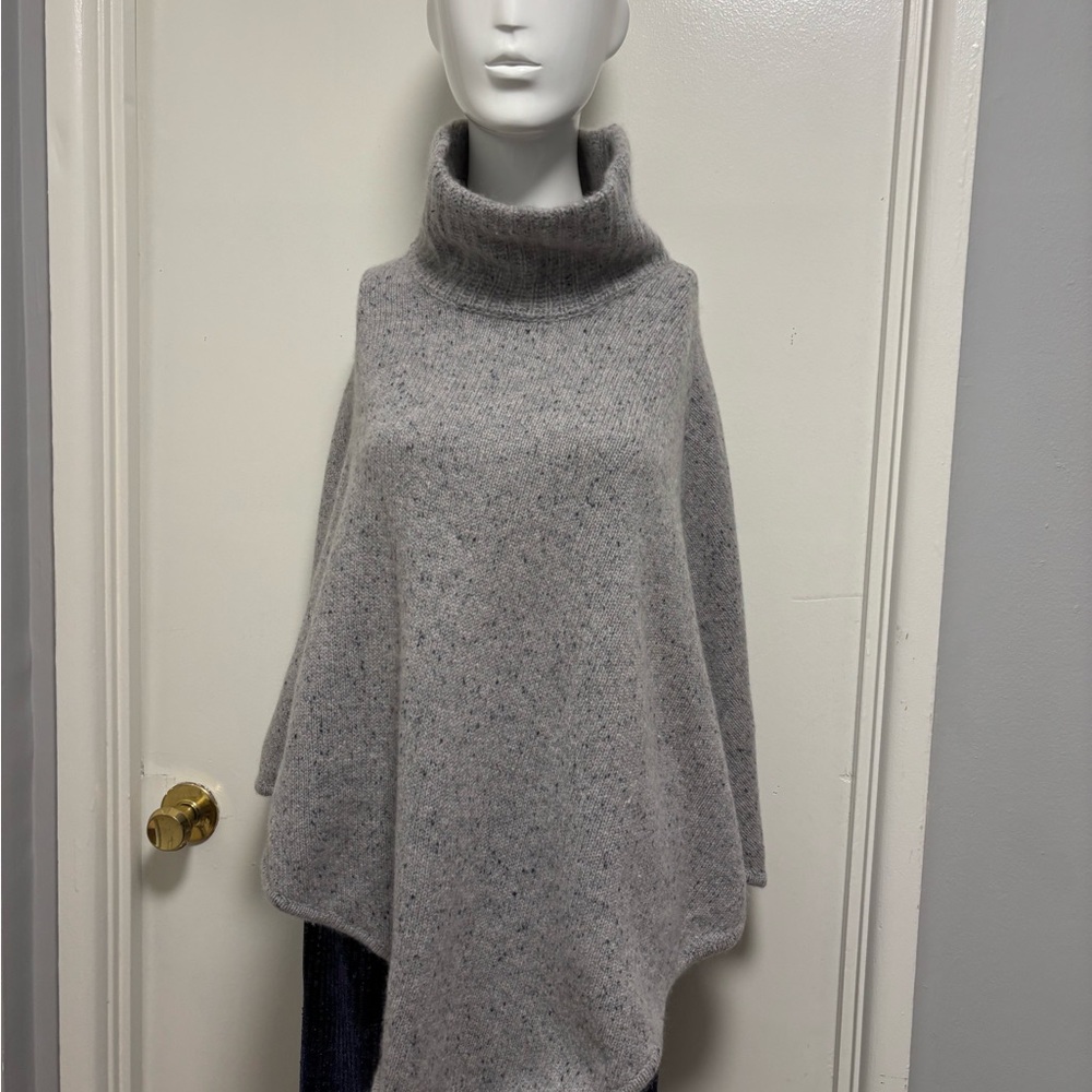 Joie Heather Gray Turtleneck Poncho